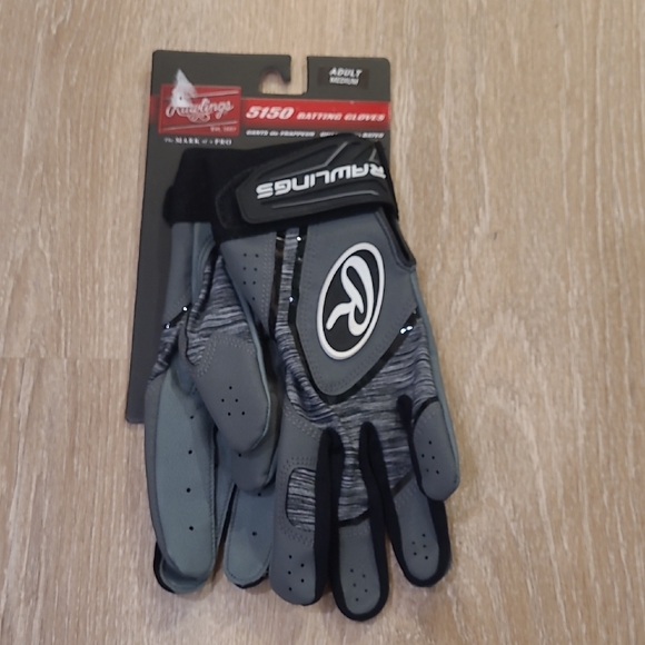 Rawlings Other - Rawlings 5150 Gray and Black Batting Gloves